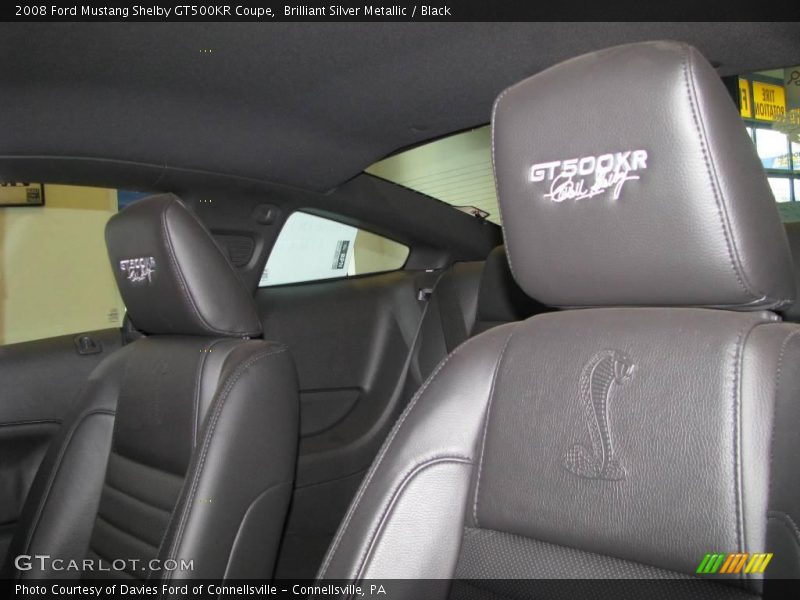 Brilliant Silver Metallic / Black 2008 Ford Mustang Shelby GT500KR Coupe