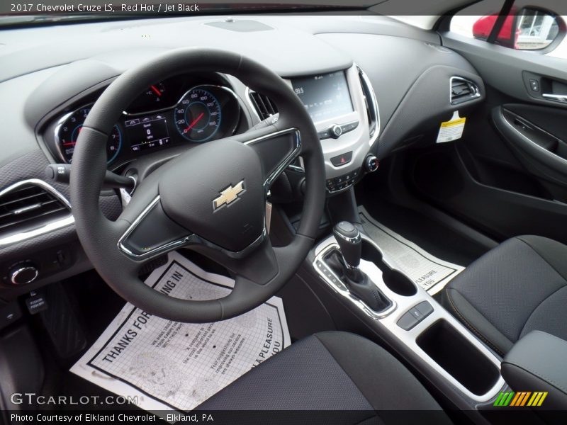 Red Hot / Jet Black 2017 Chevrolet Cruze LS