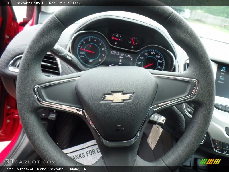 Red Hot / Jet Black 2017 Chevrolet Cruze LS