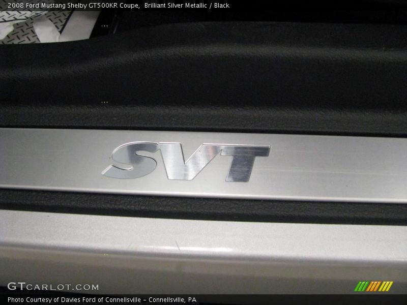 Brilliant Silver Metallic / Black 2008 Ford Mustang Shelby GT500KR Coupe