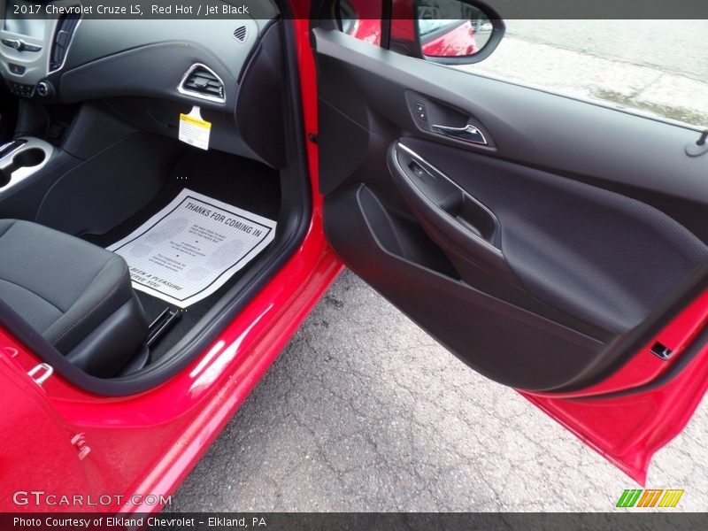 Red Hot / Jet Black 2017 Chevrolet Cruze LS