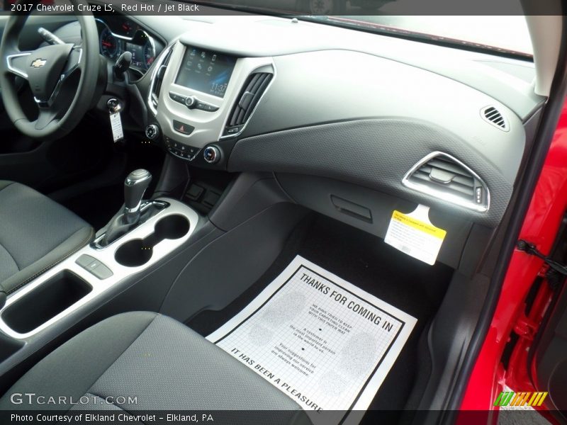 Red Hot / Jet Black 2017 Chevrolet Cruze LS