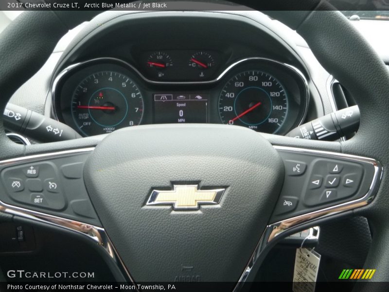 Arctic Blue Metallic / Jet Black 2017 Chevrolet Cruze LT