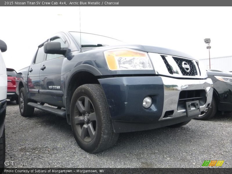 Arctic Blue Metallic / Charcoal 2015 Nissan Titan SV Crew Cab 4x4