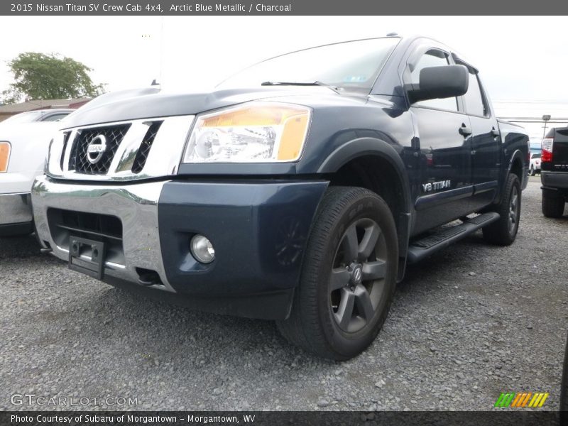 Arctic Blue Metallic / Charcoal 2015 Nissan Titan SV Crew Cab 4x4