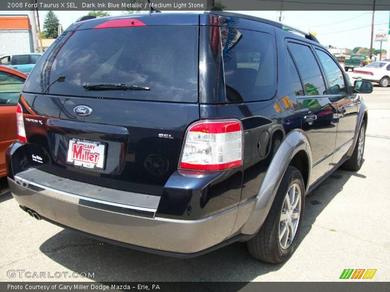 Dark Ink Blue Metallic / Medium Light Stone 2008 Ford Taurus X SEL