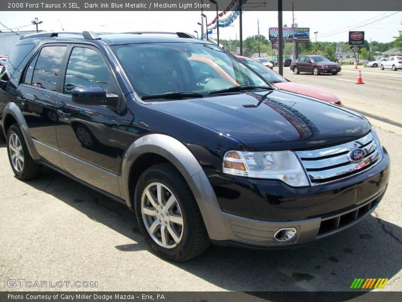 Dark Ink Blue Metallic / Medium Light Stone 2008 Ford Taurus X SEL