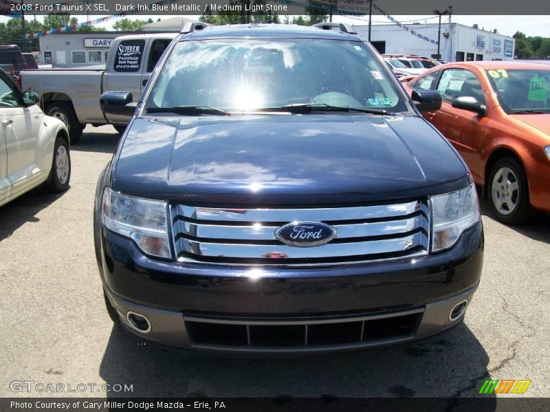 Dark Ink Blue Metallic / Medium Light Stone 2008 Ford Taurus X SEL
