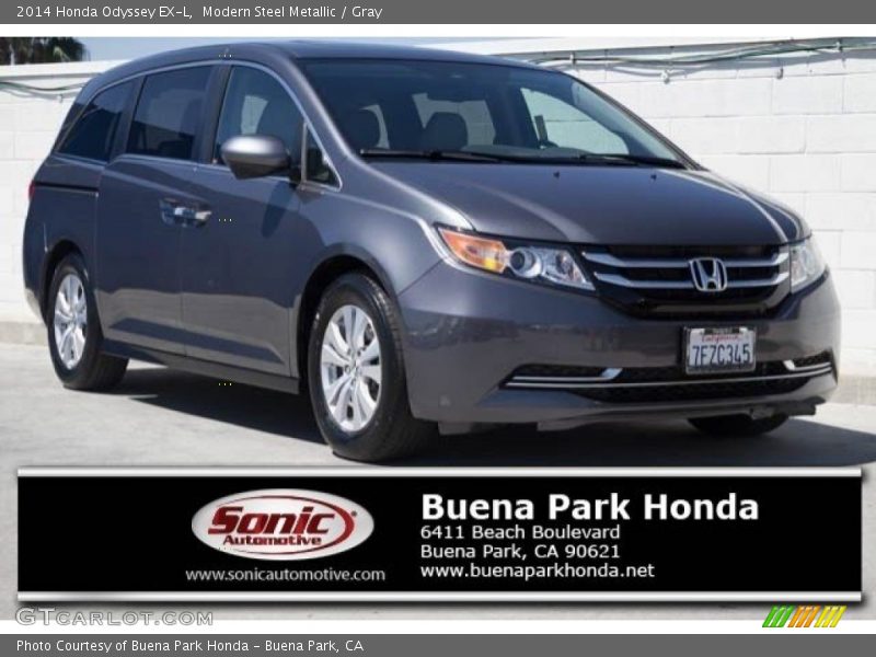 Modern Steel Metallic / Gray 2014 Honda Odyssey EX-L