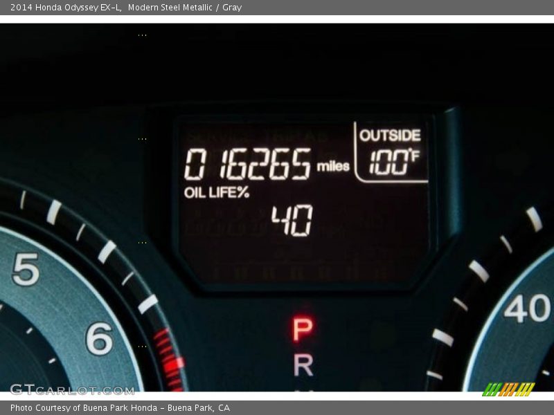 Modern Steel Metallic / Gray 2014 Honda Odyssey EX-L