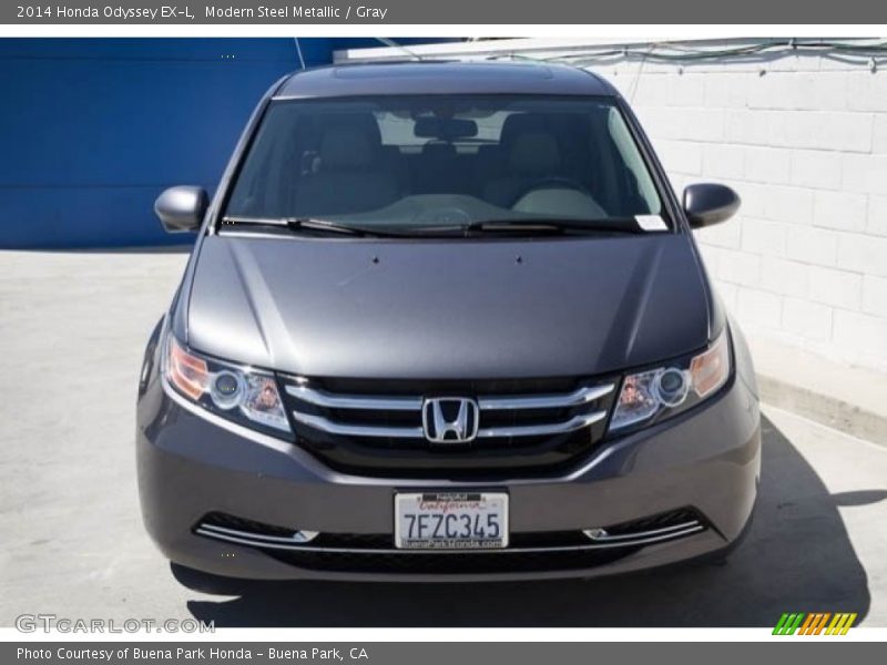 Modern Steel Metallic / Gray 2014 Honda Odyssey EX-L