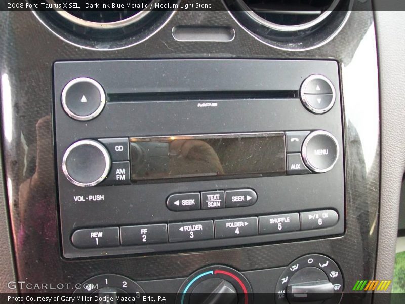 Dark Ink Blue Metallic / Medium Light Stone 2008 Ford Taurus X SEL