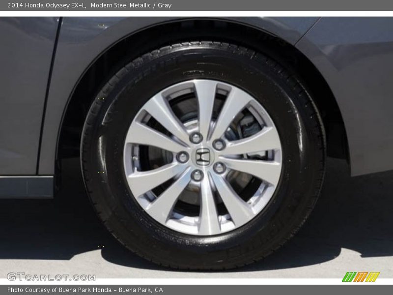 Modern Steel Metallic / Gray 2014 Honda Odyssey EX-L