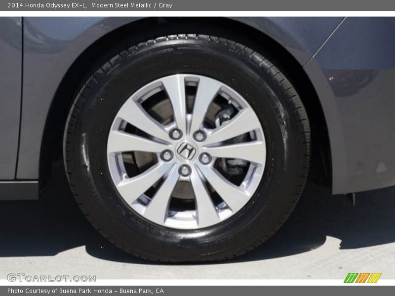Modern Steel Metallic / Gray 2014 Honda Odyssey EX-L
