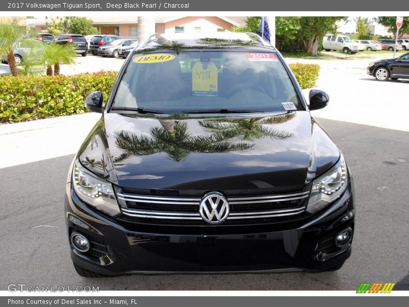 Deep Black Pearl / Charcoal 2017 Volkswagen Tiguan Sport