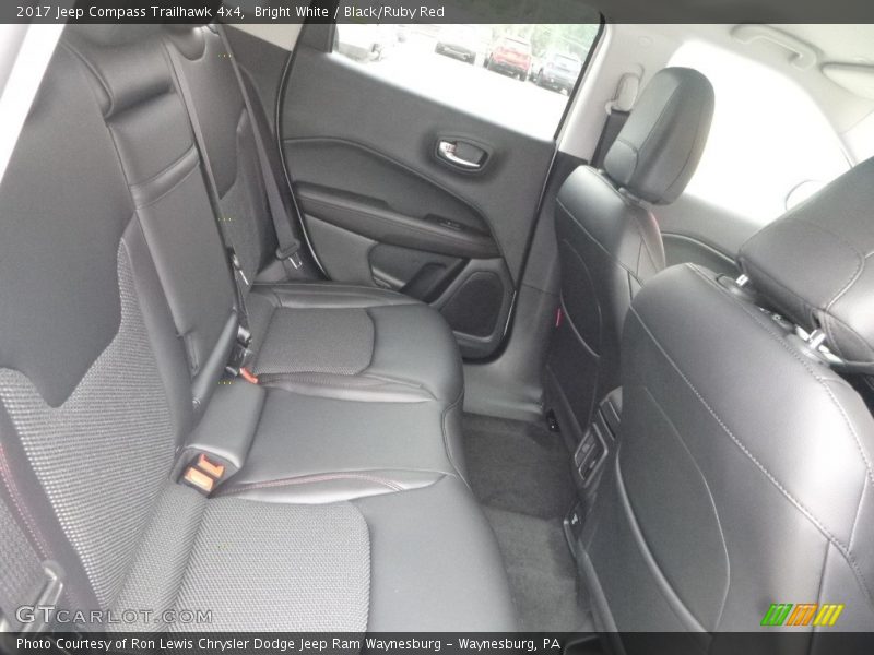 Bright White / Black/Ruby Red 2017 Jeep Compass Trailhawk 4x4
