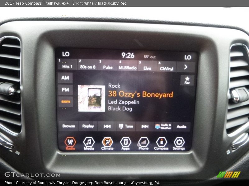 Bright White / Black/Ruby Red 2017 Jeep Compass Trailhawk 4x4