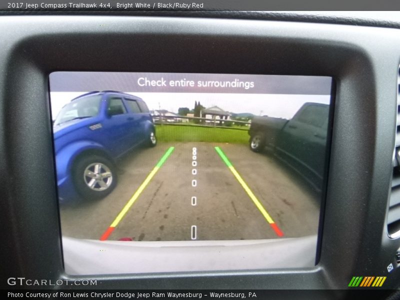 Bright White / Black/Ruby Red 2017 Jeep Compass Trailhawk 4x4