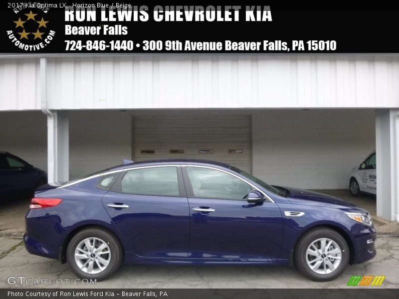 Horizon Blue / Beige 2017 Kia Optima LX