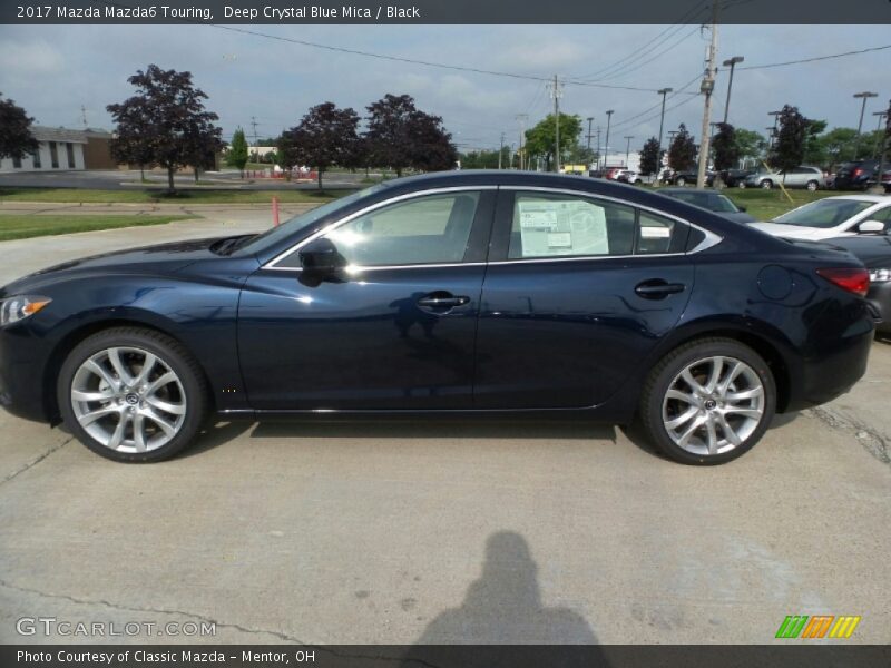 Deep Crystal Blue Mica / Black 2017 Mazda Mazda6 Touring