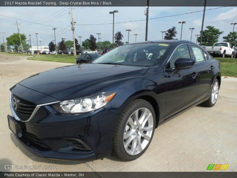 Deep Crystal Blue Mica / Black 2017 Mazda Mazda6 Touring