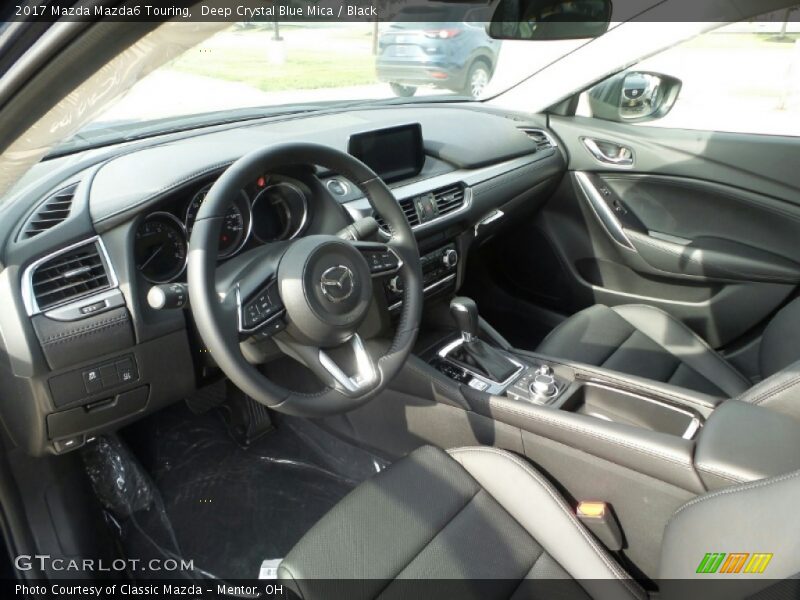 Deep Crystal Blue Mica / Black 2017 Mazda Mazda6 Touring
