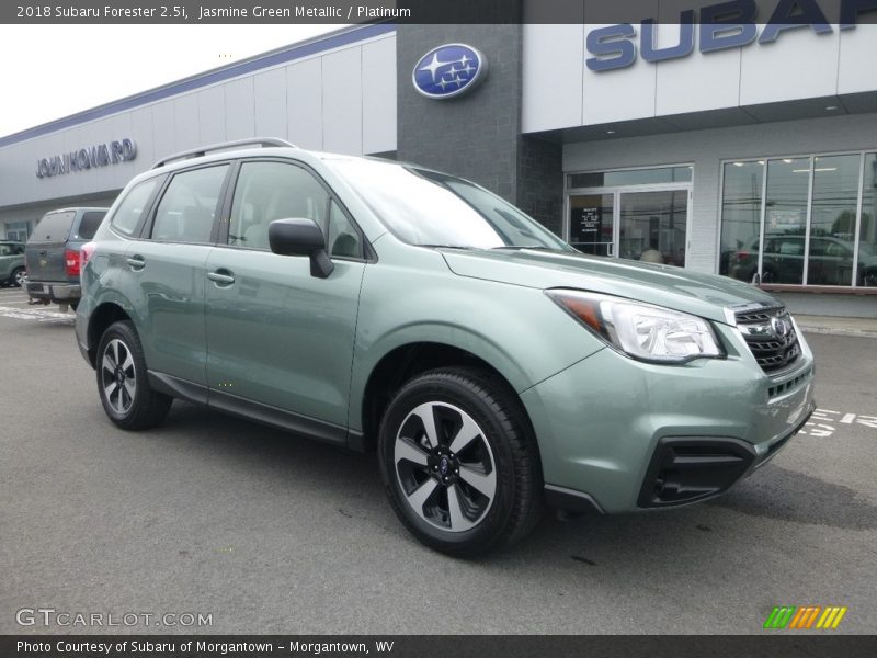 Jasmine Green Metallic / Platinum 2018 Subaru Forester 2.5i