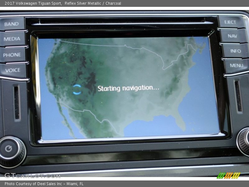 Navigation of 2017 Tiguan Sport
