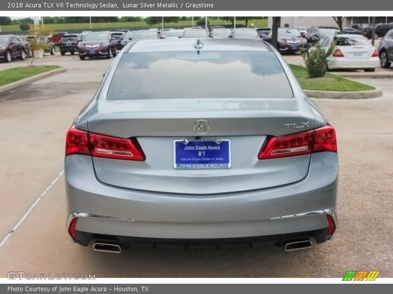 Lunar Silver Metallic / Graystone 2018 Acura TLX V6 Technology Sedan