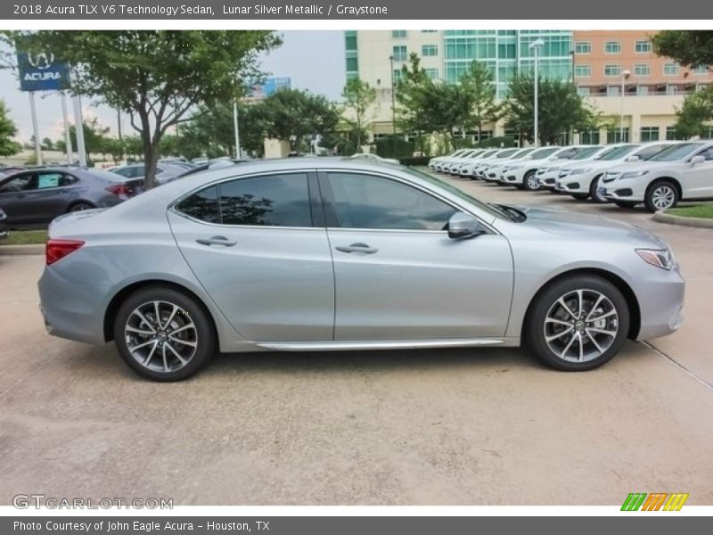 Lunar Silver Metallic / Graystone 2018 Acura TLX V6 Technology Sedan