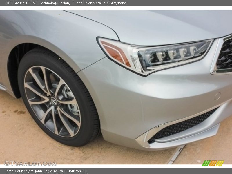 Lunar Silver Metallic / Graystone 2018 Acura TLX V6 Technology Sedan