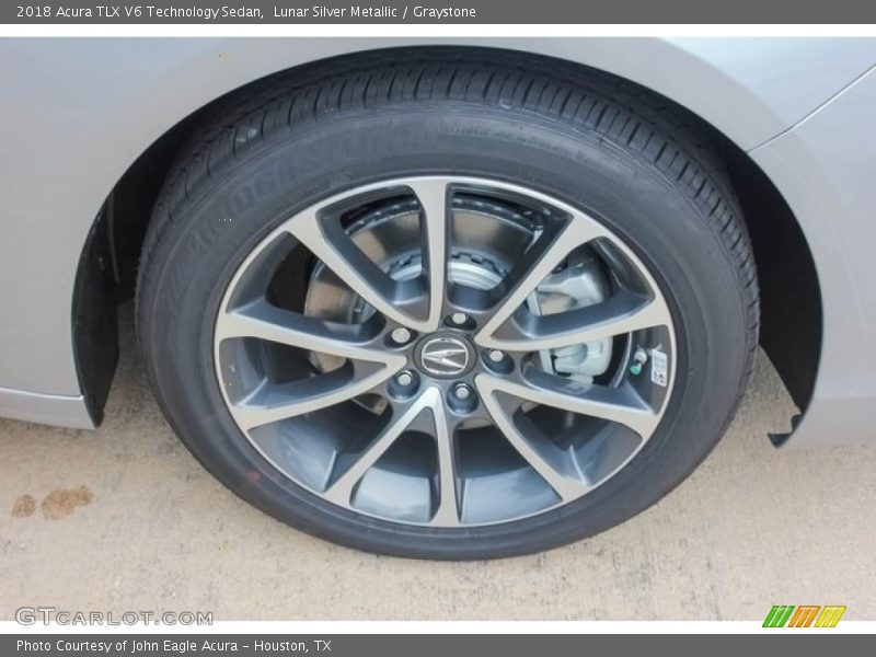 Lunar Silver Metallic / Graystone 2018 Acura TLX V6 Technology Sedan