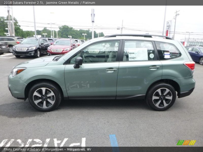 Jasmine Green Metallic / Platinum 2018 Subaru Forester 2.5i