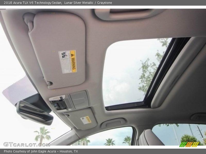 Lunar Silver Metallic / Graystone 2018 Acura TLX V6 Technology Sedan