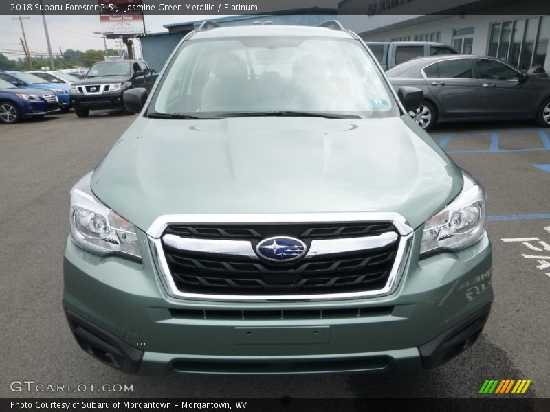 Jasmine Green Metallic / Platinum 2018 Subaru Forester 2.5i