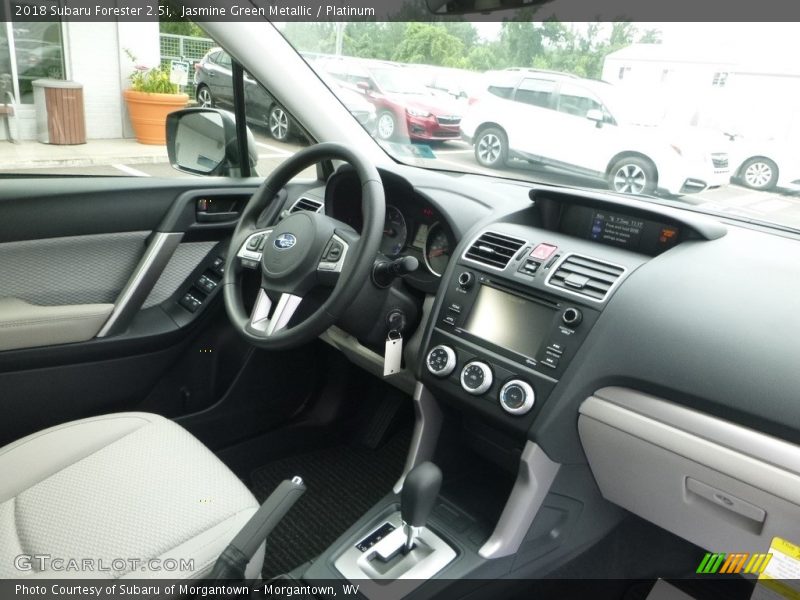 Jasmine Green Metallic / Platinum 2018 Subaru Forester 2.5i