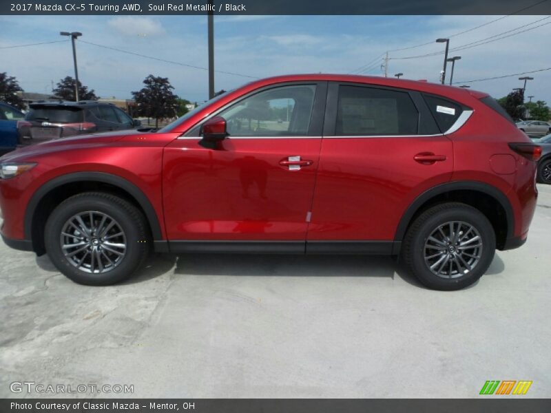 Soul Red Metallic / Black 2017 Mazda CX-5 Touring AWD