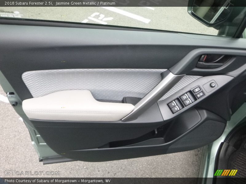 Jasmine Green Metallic / Platinum 2018 Subaru Forester 2.5i