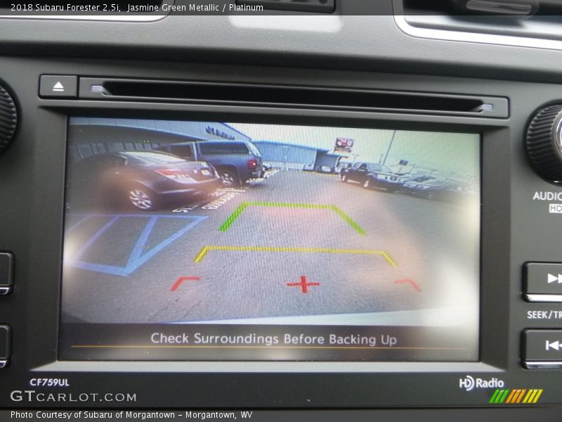 Jasmine Green Metallic / Platinum 2018 Subaru Forester 2.5i