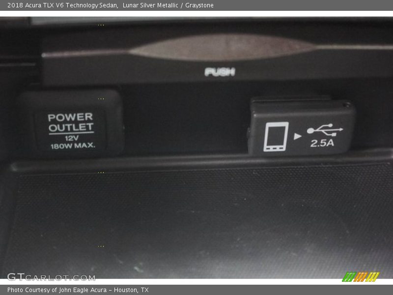 Lunar Silver Metallic / Graystone 2018 Acura TLX V6 Technology Sedan