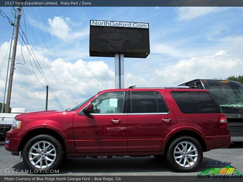 Ruby Red / Dune 2017 Ford Expedition Limited