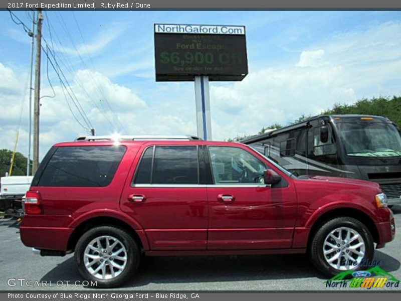 Ruby Red / Dune 2017 Ford Expedition Limited