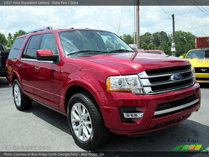 Ruby Red / Dune 2017 Ford Expedition Limited