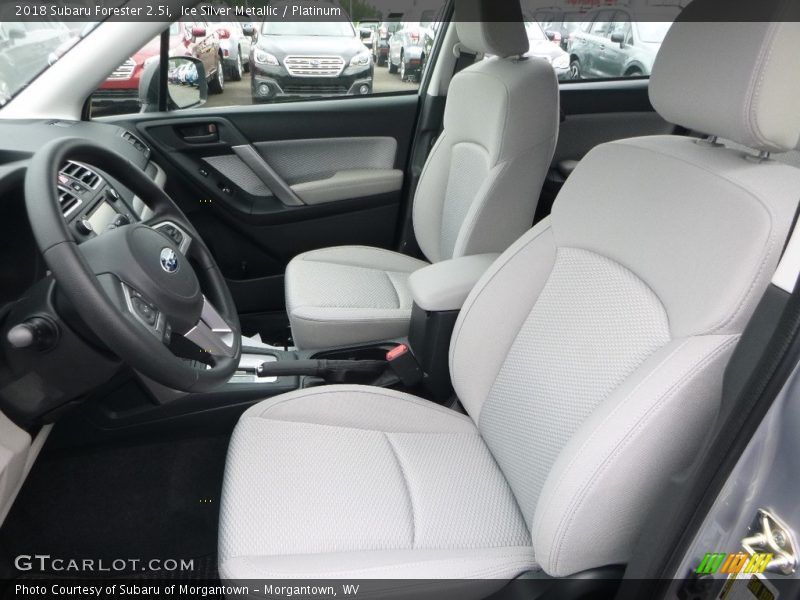 Front Seat of 2018 Forester 2.5i