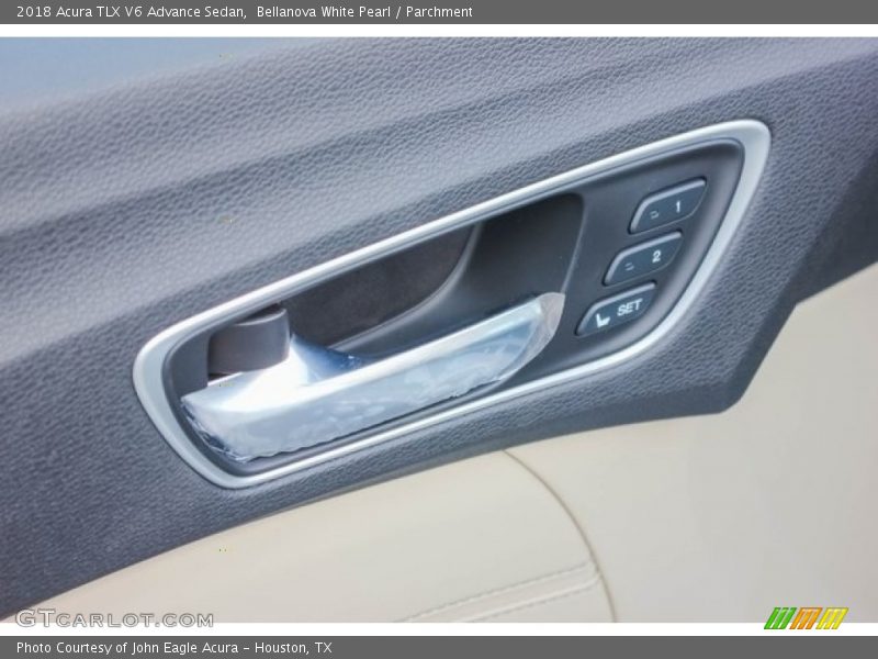 Bellanova White Pearl / Parchment 2018 Acura TLX V6 Advance Sedan