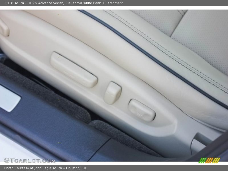 Bellanova White Pearl / Parchment 2018 Acura TLX V6 Advance Sedan