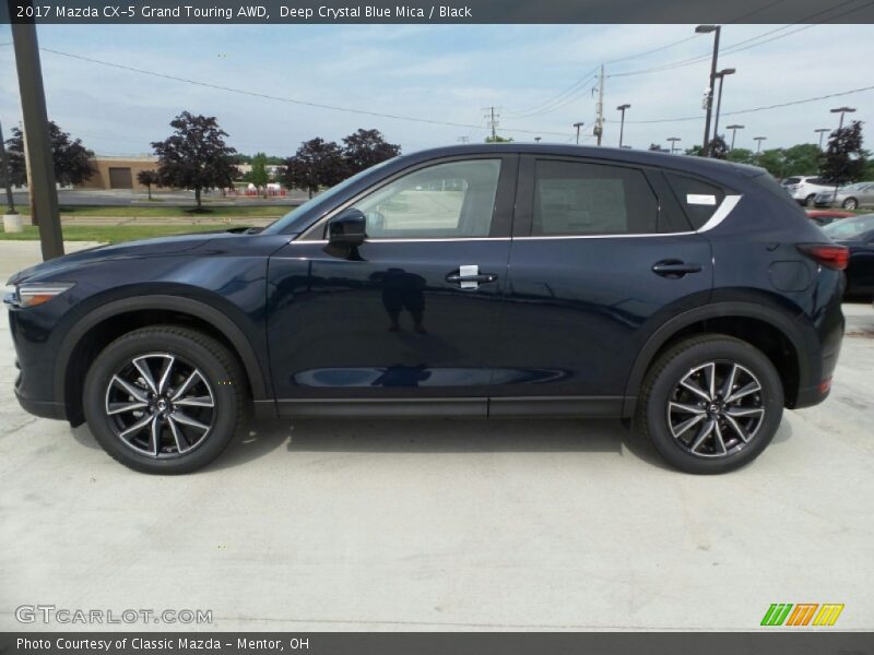 Deep Crystal Blue Mica / Black 2017 Mazda CX-5 Grand Touring AWD