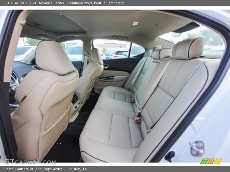 Bellanova White Pearl / Parchment 2018 Acura TLX V6 Advance Sedan