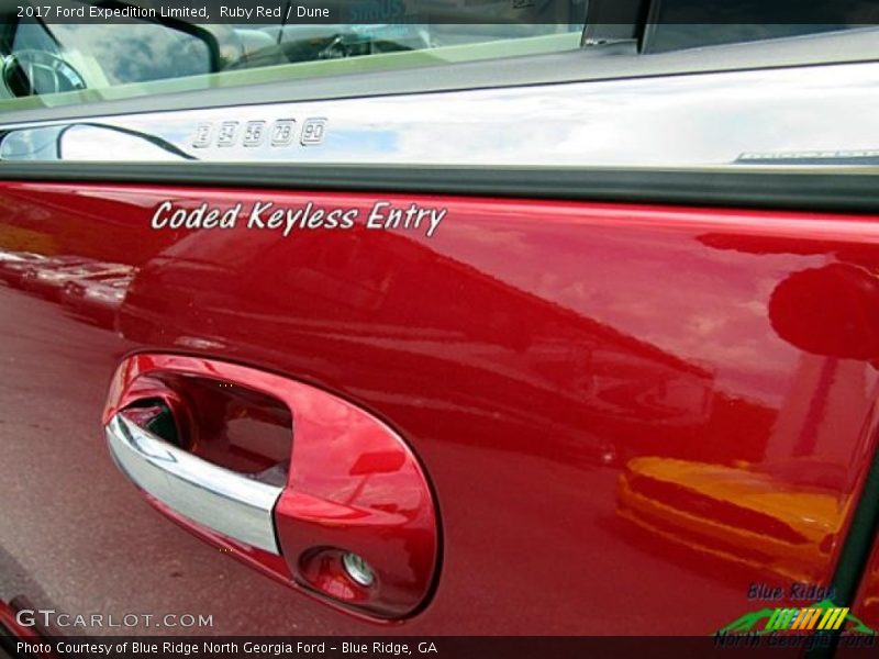 Ruby Red / Dune 2017 Ford Expedition Limited