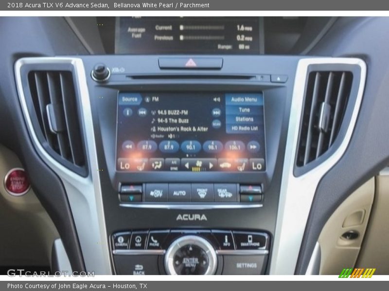 Bellanova White Pearl / Parchment 2018 Acura TLX V6 Advance Sedan
